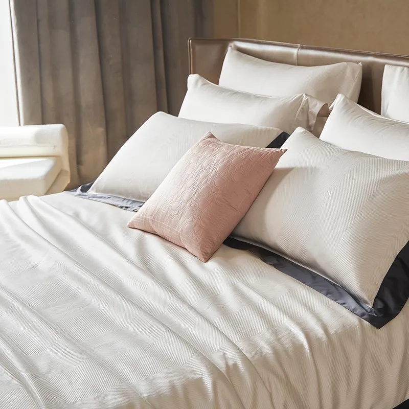 Толстый Плетеный жаккардовый пододеяльник с пэчворком из египетского хлопка