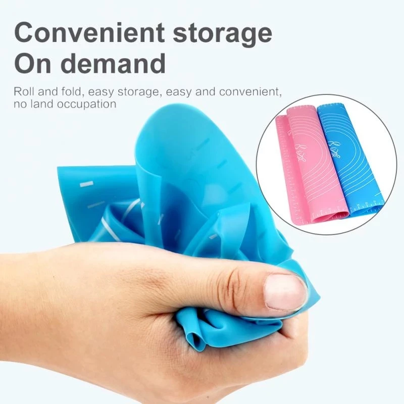 Коврик для замеса теста силиконовый антипригарный раскатывающийся тесто пиццы