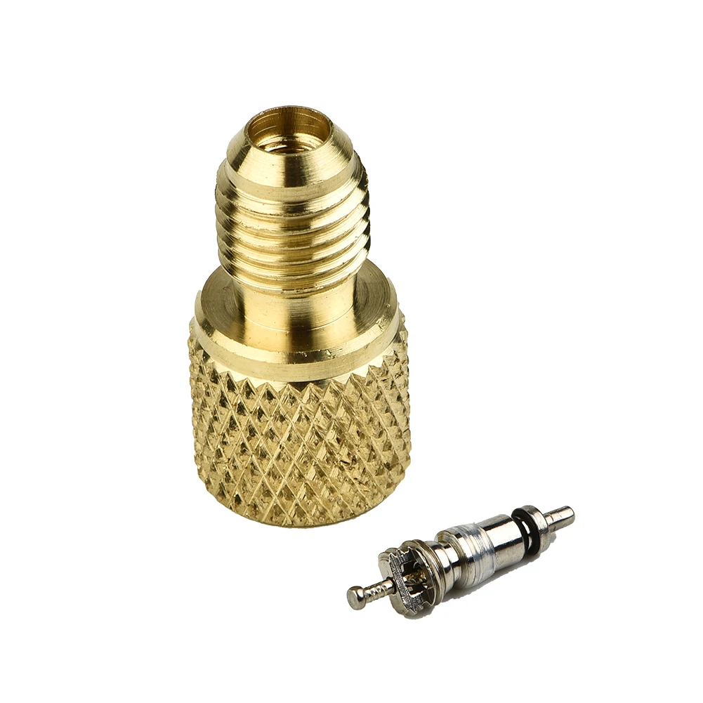 

Gold A/C R134a R410A Brass Adapter 1/4\\\\\\\" Male X 1/2\\\\\\\" ACME Female 3/4\\\\\\\" Overall Dimension