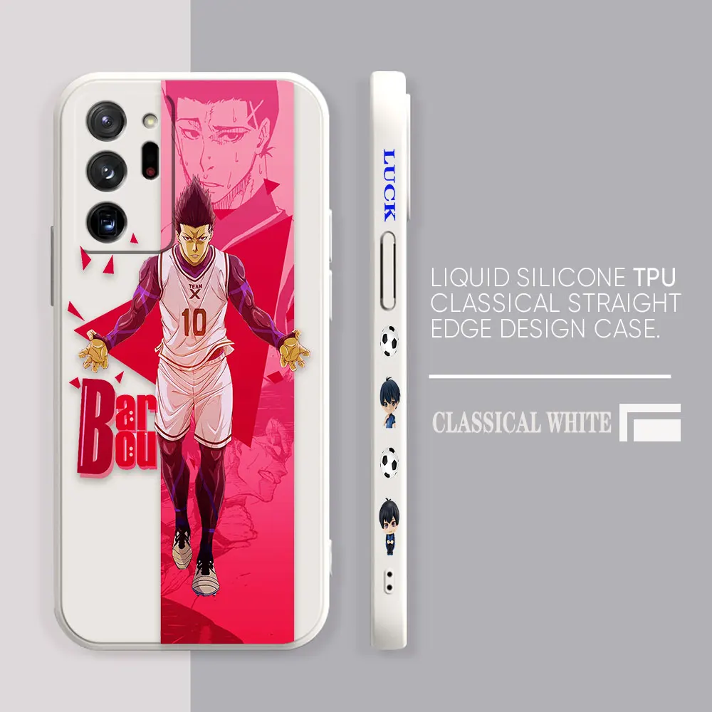 Case For Samsung Galaxy A90 A80 A70 A60 A50 A40 A30 A20S A20 Note 20 10 M33 Pro Plus Lite Ultra 4G 5G Case  Fookball B-BLUE LOCK