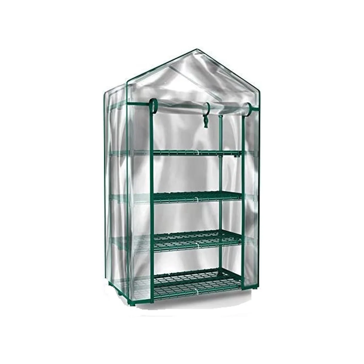 Mini Greenhouse-4-Tier Indoor Outdoor Sturdy Portable Shelves-Grow Plants, Seedlings,