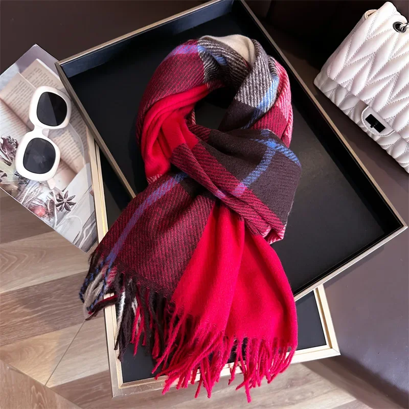 Женский модный шарф Корейская версия все с британскими классическими шахматами