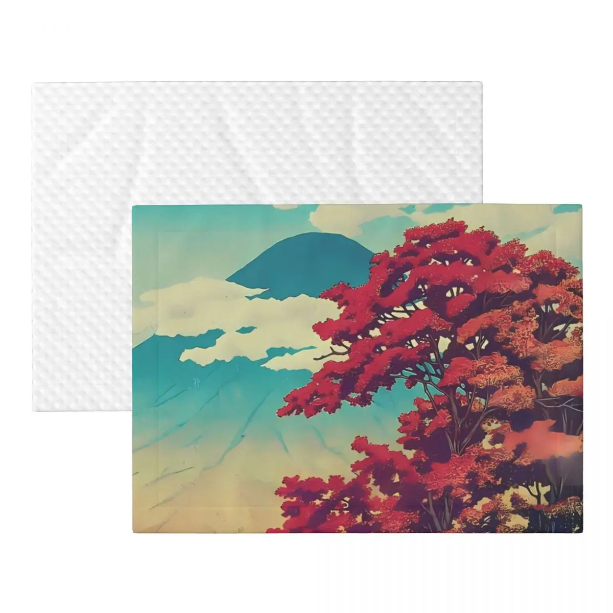 Новый год в Hisseii-одеяло для домашних животных с природным ландшафтом бархатное