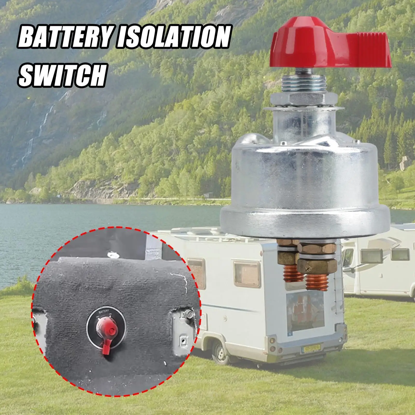 

2-Post Racing Master Battery Quick Disconnect Shut Off Kill Safety Switch L9R2