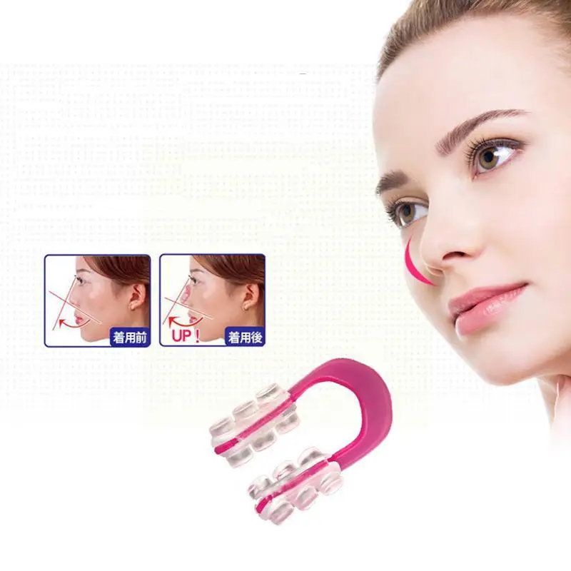 

Silicone Clamp Nose Clip Reshape Nose Up Lifting Shaping Beauty Lift Narrow Nose Shaper Rhinoplasty Correction Nose Bracket D8f4