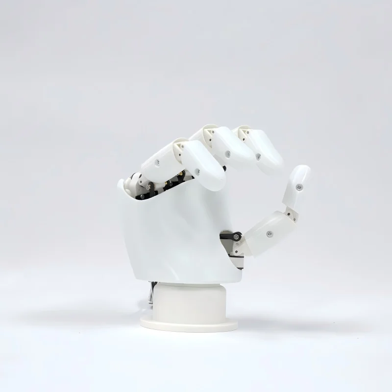 Фото Собранная роботизированная рука AmazingHand 8 DOF, напечатанная на 3D-принтере, механическая рука-манипулятор (правая/левая), программируемая, с серводвигателями PWM/Fetech №3