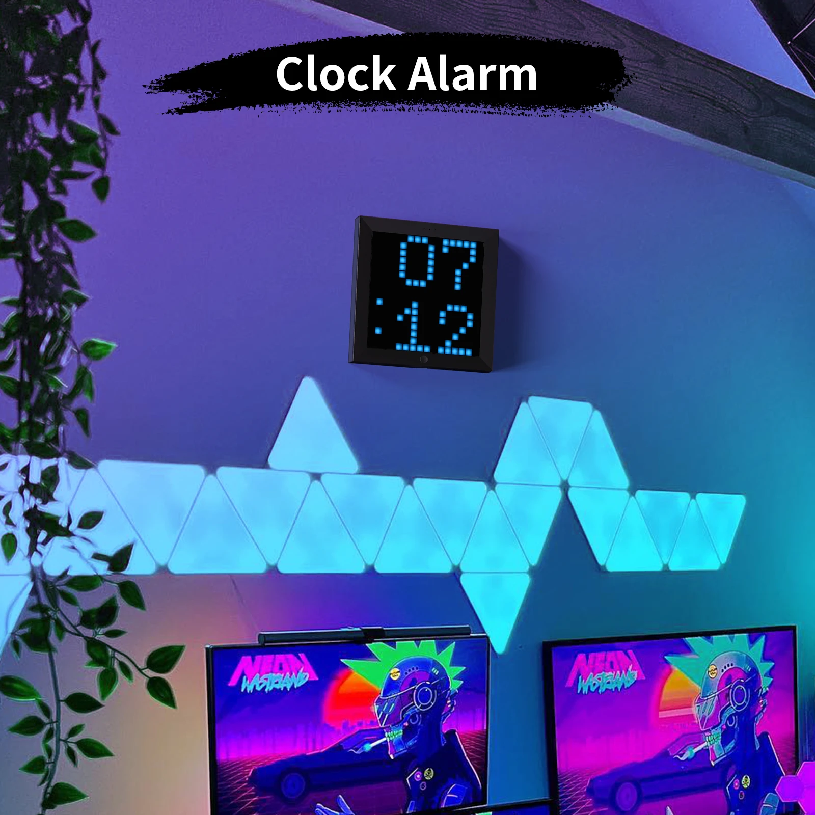 Divoom Pixoo Pixel Art Digital Photo Frame Gaming Room Home Decor Anime Kawaii LED Display Wall Clock Custom APP Control enlarge