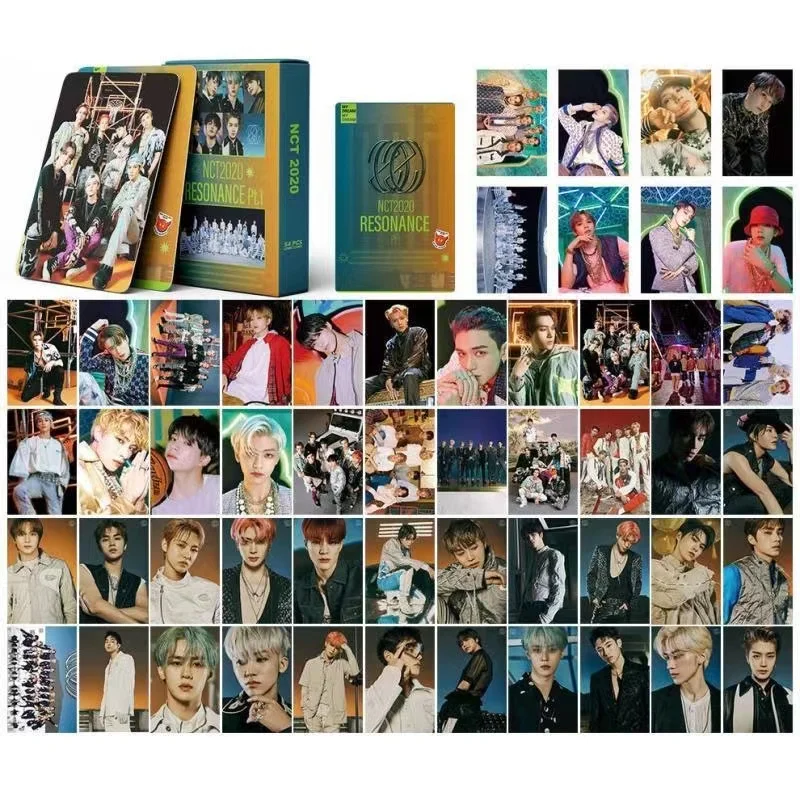 54pcs/Sets Kpop Photocards NCT 127 PT2 PT1 New Album Resonance Photo Cards Lomocards Korean Singer Johnny Jaehyun Photos Poster images - 6