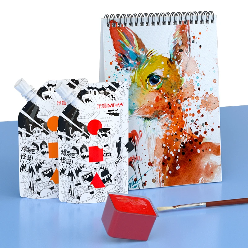 

Гуашевая краска s Bag 100 мл 44 цвета s Профессиональная Нетоксичная краска для гуаши сменная краска для рисования