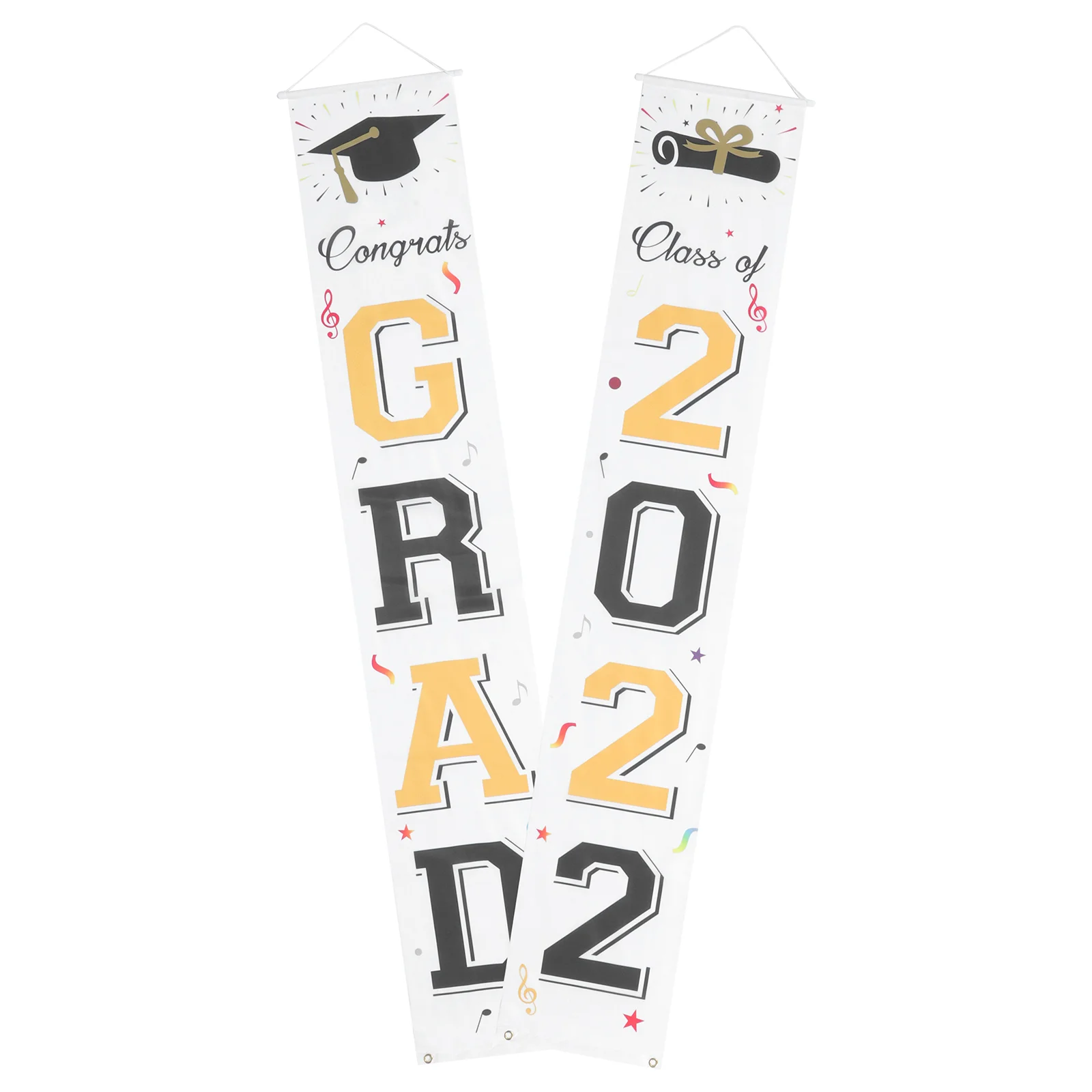 

1Pair Graduation Couplets Party Supplies Decorative Couplets for Decor Festival Party Adorn