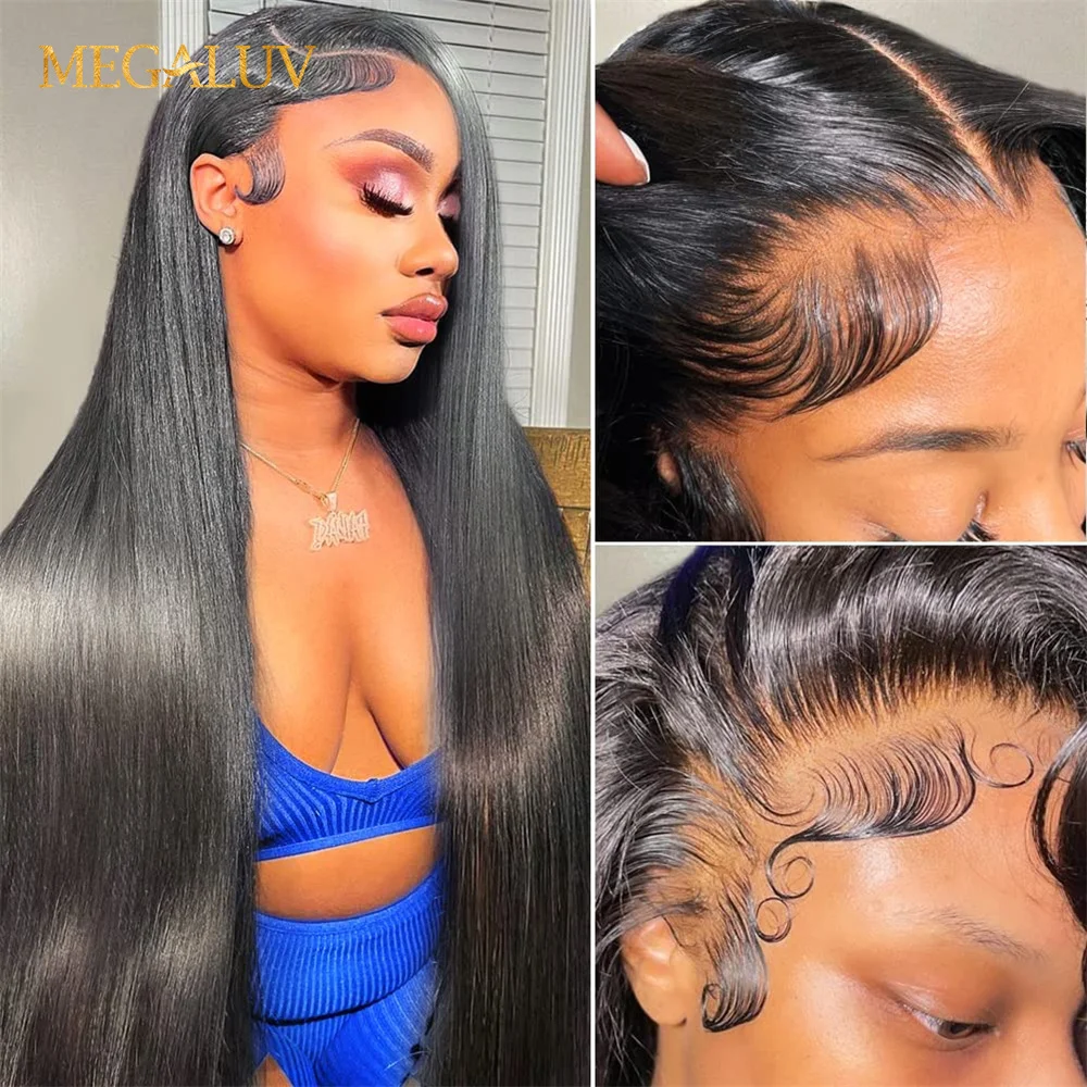 

13x4 Прямой HD кружевной передний парик 28 30 дюймов Remy человеческие волосы для женщин предварительно выщипанный естественный цвет прямой 13x 6 кружевной передний парик