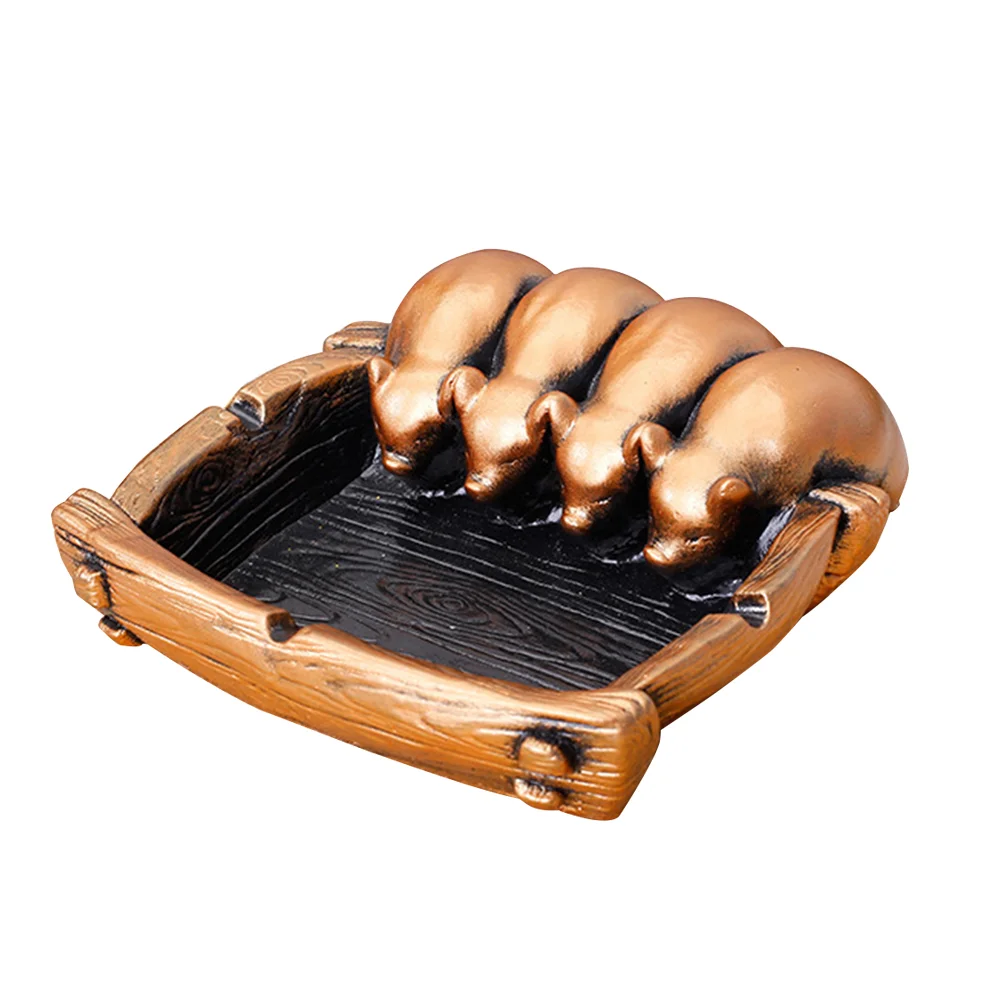 

Unique Fortune Resin Ashtray Holder Home Decor Crafts)