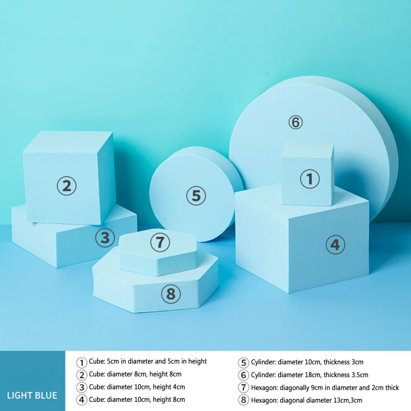 8 шт. пенные формы инструменты для макияжа реквизит студийной съемки