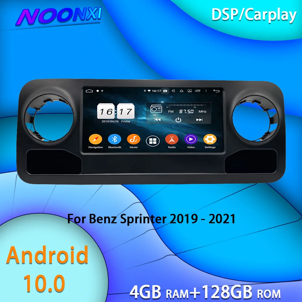

For Benz Sprinter 2019 2020 2021 Car Radio Multimedia Player GPS Navigation DVD Carplay DSP 2 Din Head Unit 8GB+128GB Android 10
