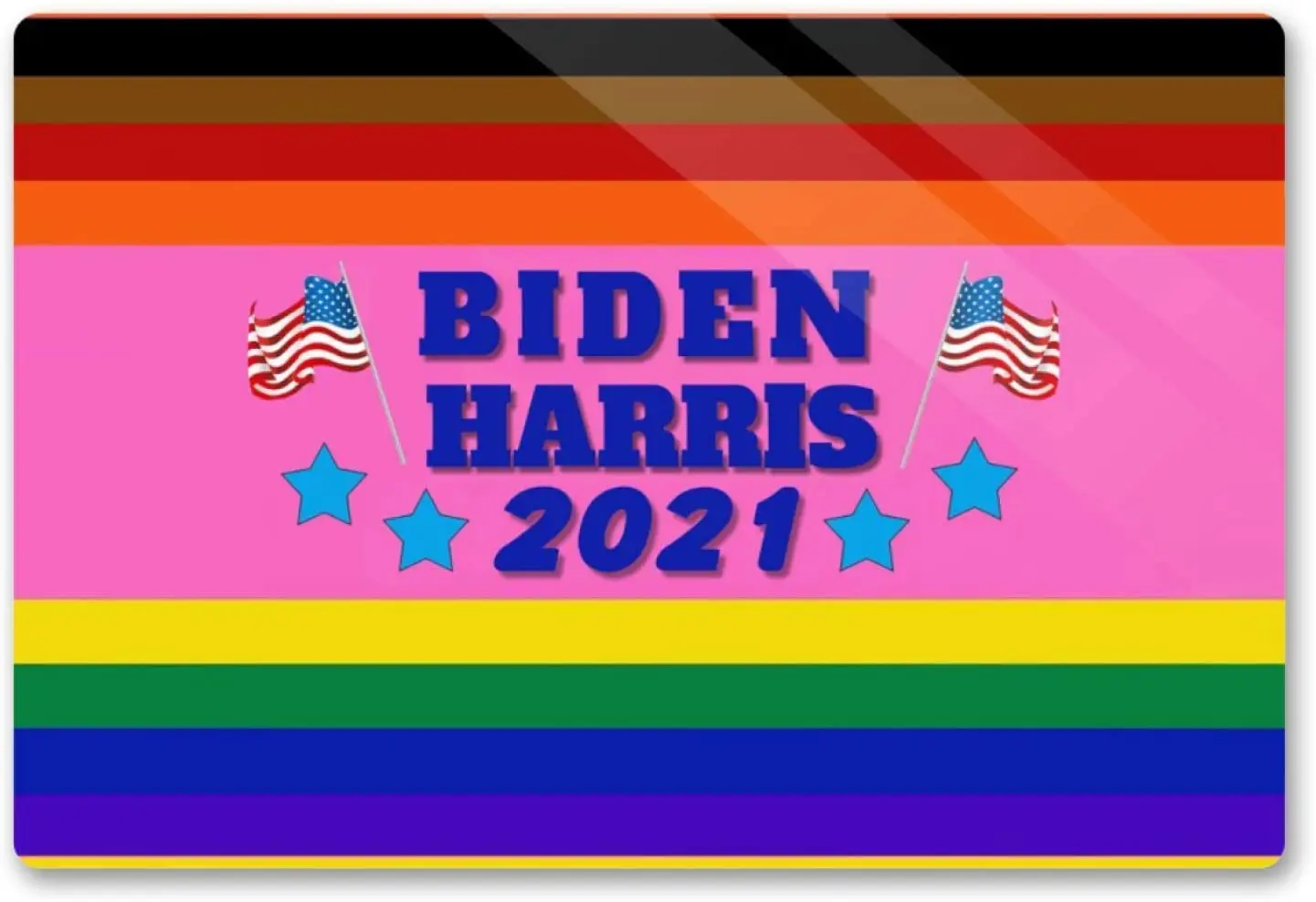 LAOJI DIBIOUR Biden Харрис 2021 Радужный винтажный семейный Паб Клуб кафе бар Домашний