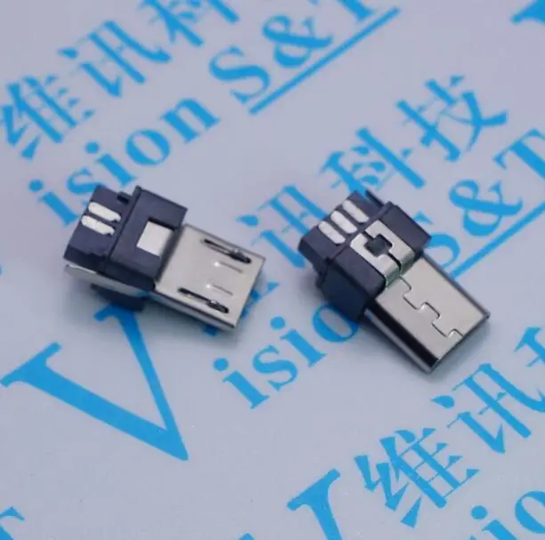 50 шт. микро USB 5pin штекер коннектор тип сварки для хвоста зарядки мобильный телефон