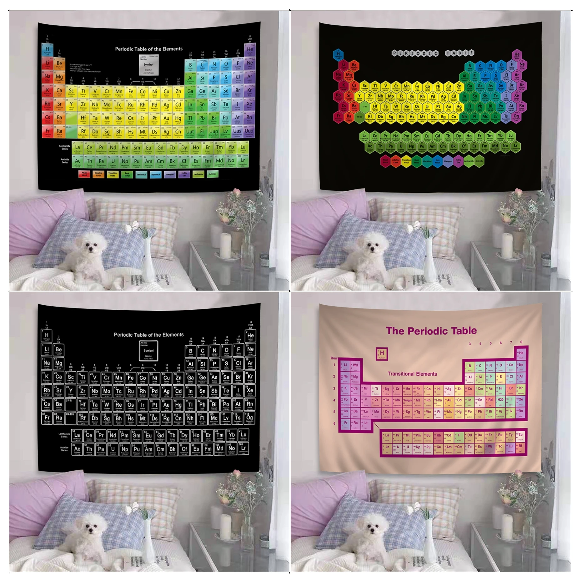 Периодическая таблица элементов рандомная хиппи дешевая настенная подвесная