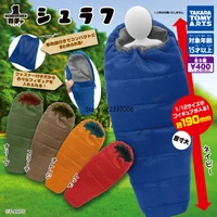 tomy japan gashapon capsule toy gacha action figure sleeping bag mini figurines diy prop decoration