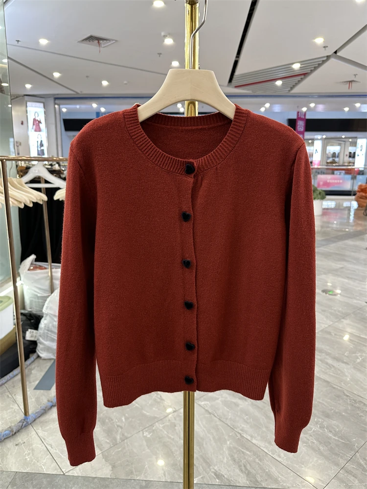 Модный вязаный пуловер для мам осенняя одежда 2024 новая рубашка в стиле вестерн