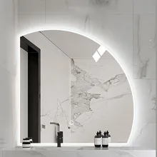 Jumpsuit Large Decorative Mirror Bathroom Makeup Wall Full Ornament Mirror Irregular Shape Aesthetic Espelho Smart Mirror 