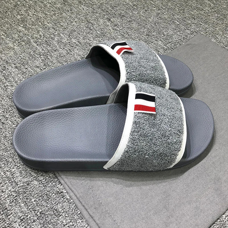 

TB THOM Men's Open Toe Slide Slipper with Moisture Wicking for Indoor/Outdoor Comfort and Arch Support High Quality TB Sandals
