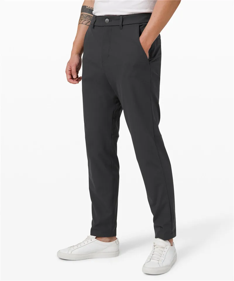 

Брюки Lulu мужские повседневные для фитнеса и отдыха, высокоэластичные облегающие штаны, Спортивная свободная дышащая одежда для спортзала и...