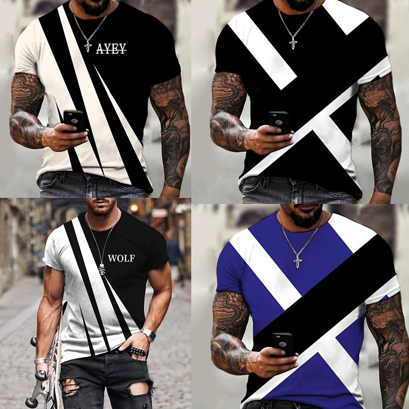 

New Arrival Men's T-Shirt Oversized For Male Clothes Street Style Colorful Custom Tops 3D Printed Casual Sweatshirt Sportswear