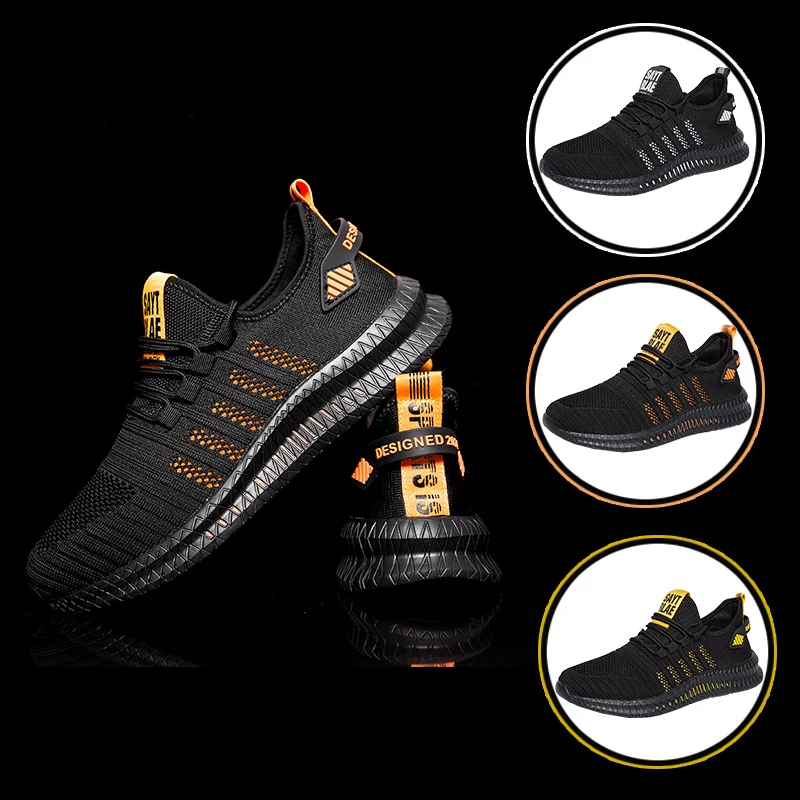 Abhoth Running Shoes Non-Slip Breathable Mesh Lightweight Comfortable Air Sports Shoe Men Walking Leisure Zapatillas Sneakers 48