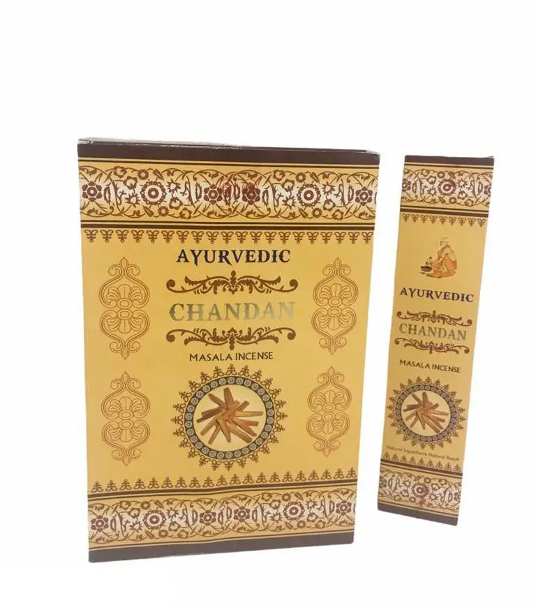 

Палочки для благовоний Chandan с аюрведическим ароматом, 216 шт.