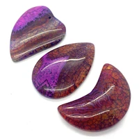 pendants diy 5pcs set dragon pattern agate natural stone marquise shape punch onyx for making necklace jewelry charms drop gifts