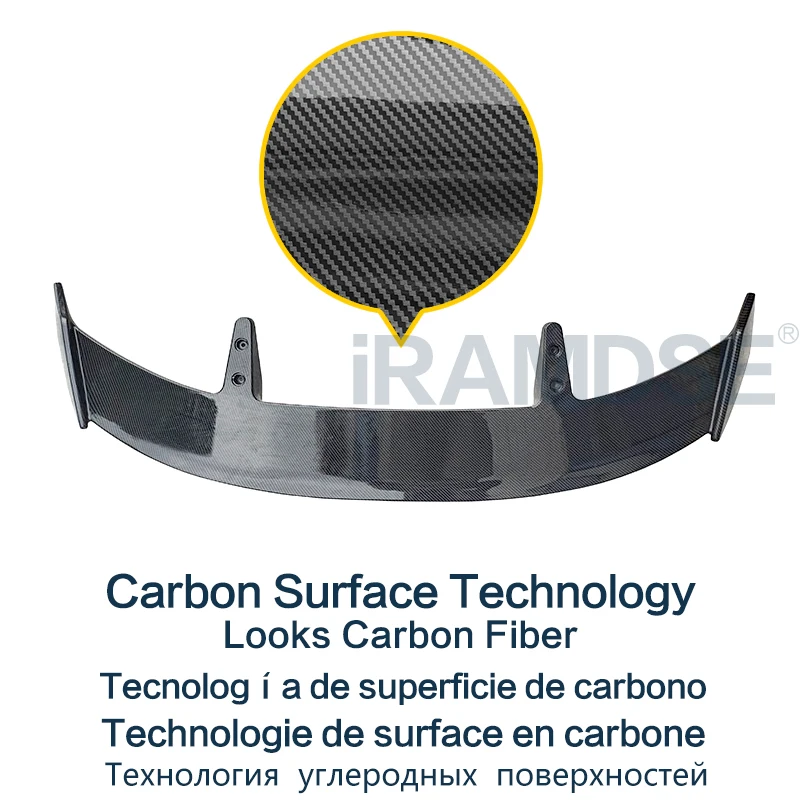 

Спойлер на крышу для KIA Ceed 2013-2022 Универсальная карбоновая поверхность, заднее лобовое стекло, крыло, багажник, аксессуары из АБС-пластика