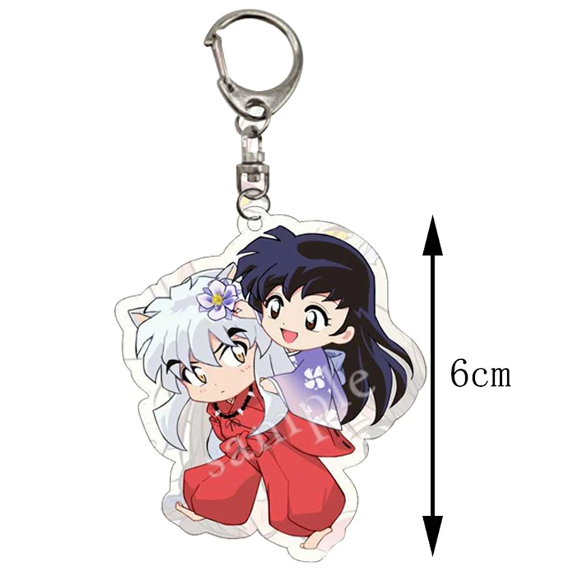Японские Аниме Inuyasha оригинальные брелоки для женщин и мужчин двухсторонние