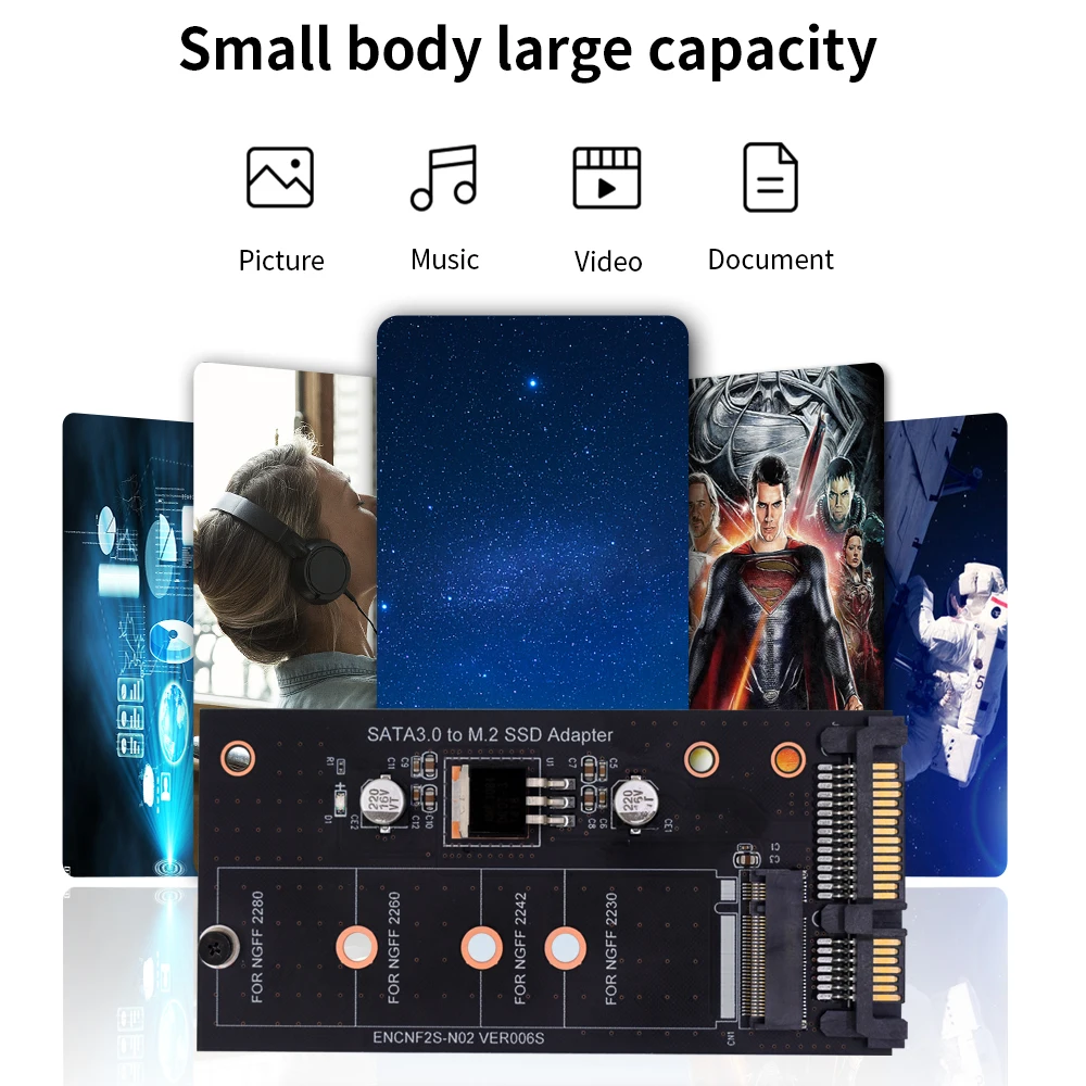 Адаптер TISHRIC M2 на Sata M.2 NGFF в SATA B-KEY твердотельный накопитель с одним портом m2 22PIN