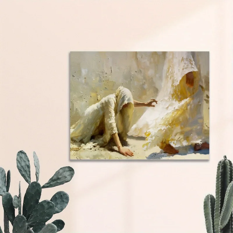 Картина на холсте вера в него с изображением Иисуса обнимающей