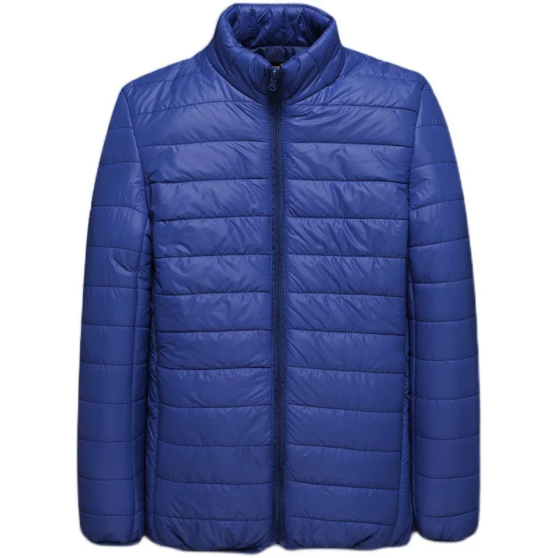 Down Cotton Jacket for Men In Autumn and Winter Light and Thin Stand Collar Short Multi Size Light and Slim Coat Male Fashion