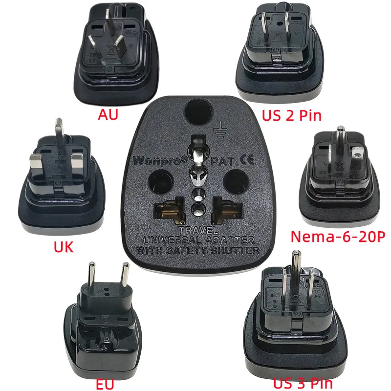 Адаптер US UK EU AU преобразователь Южная