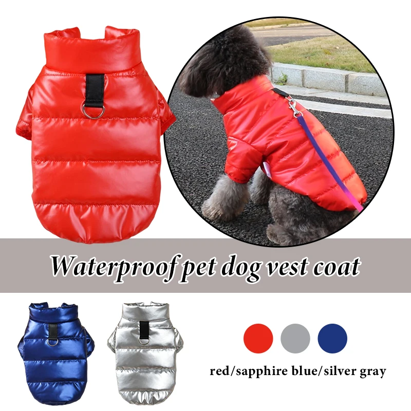 

Warm Coat Vest Warm Cotton Thickened Vest Windproof Outdoor Apparel Vest Down Coat for Puppy Small Dogs Quilted Clothes