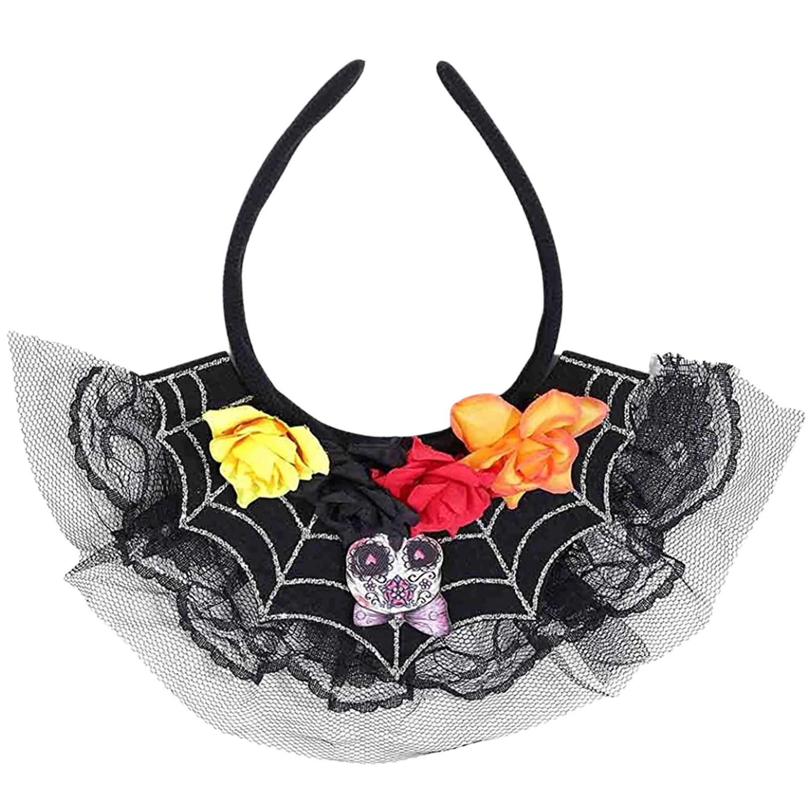 

2022 New Halloween Bat Headband Sequins Ghost Head Hat Christmas Hat Small Hat Ghost Festival Flower Hair Band Headband