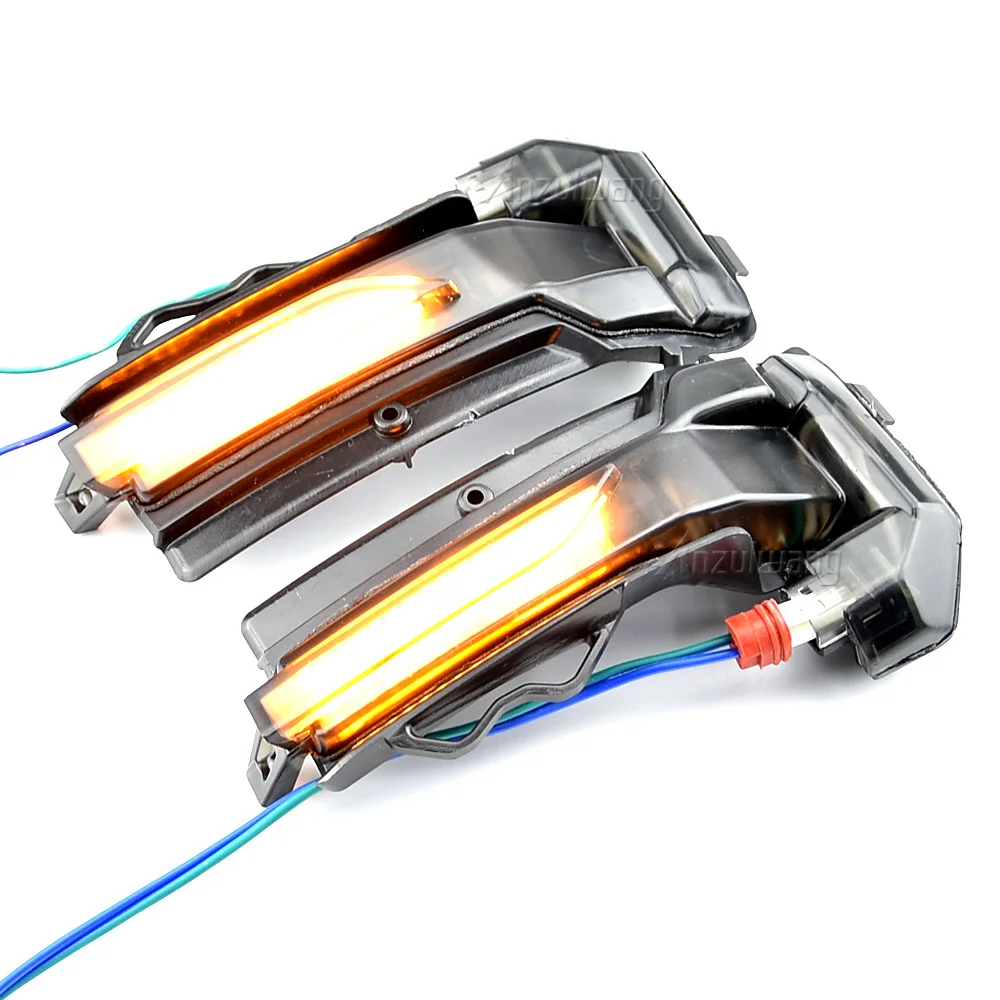 2 шт. динамический плавный указатель поворота боковое зеркало заднего вида