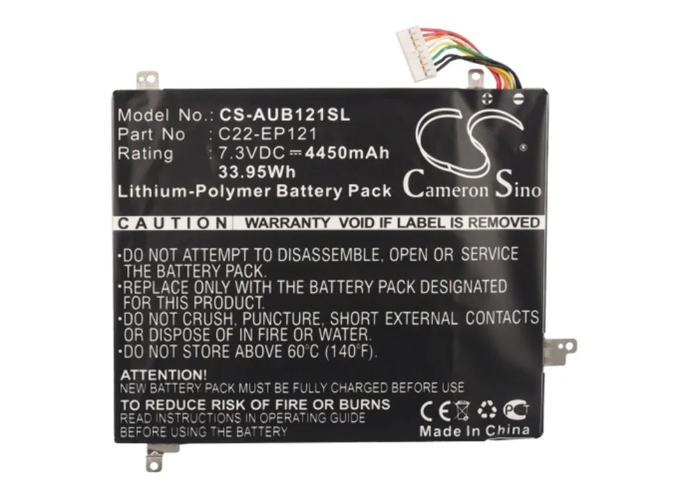 

Generic 4450mA Battery for Asus Eee Slate B121-1A008F,Eee Slate B121-1A010F,Eee Slate B121-1A016F C22-EP121