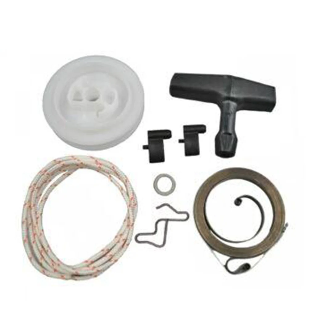 

Recoil Starter Rebuild Kit Materials Compatible Includes Starting Handle Rope Rewind Spring Pawl Pulley Washer