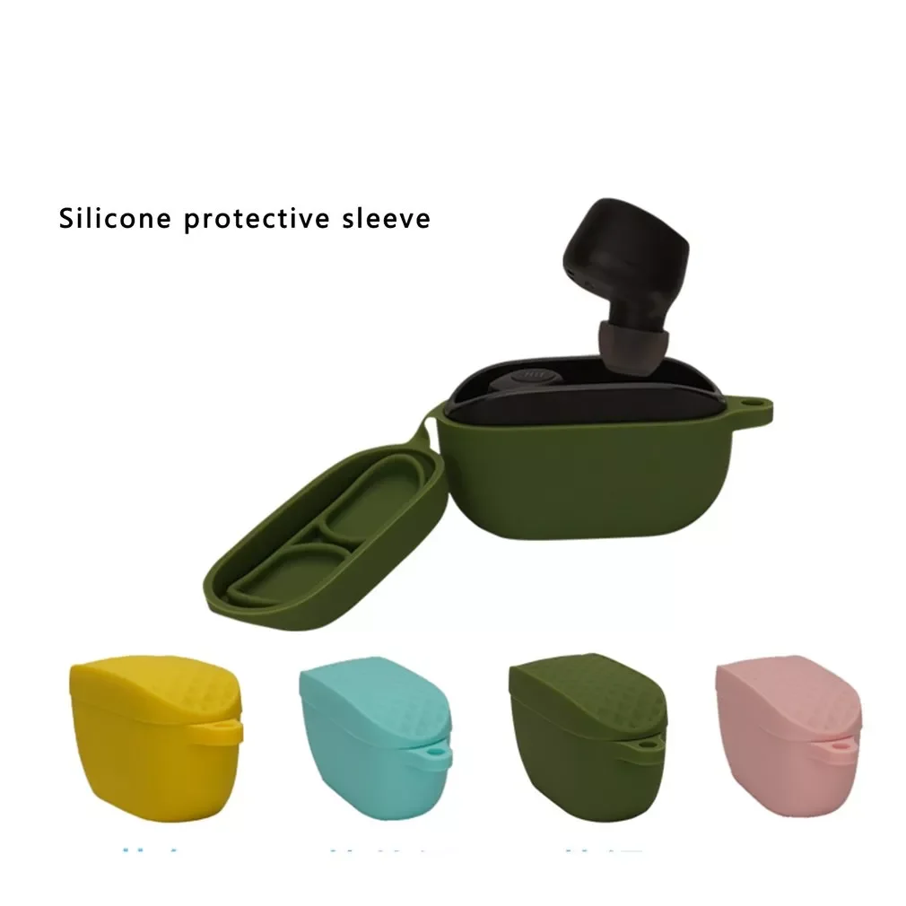 

For JBL Wave 100 Case Solid color Non-slip Silicone Wireless Bluetooth-compatible Earphones Cover for jbl Anti-fall Protect Case