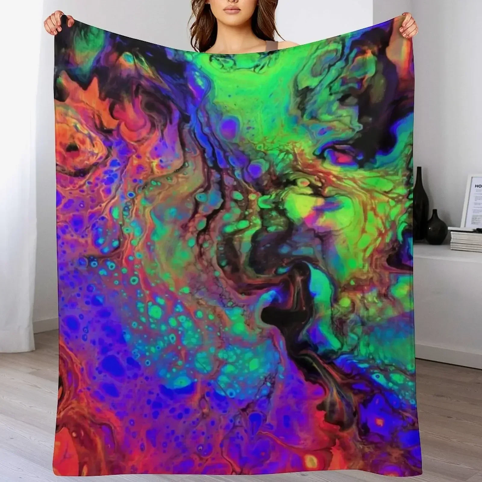 Одеяло Space Amoeba мягкие фланелевые одеяла для спального мешка в стиле аниме