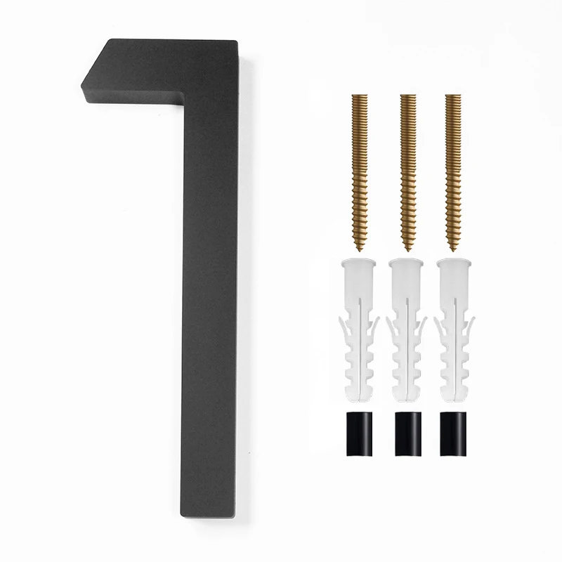 

Плавучие дверные номера JETTING черные акрил 125 мм