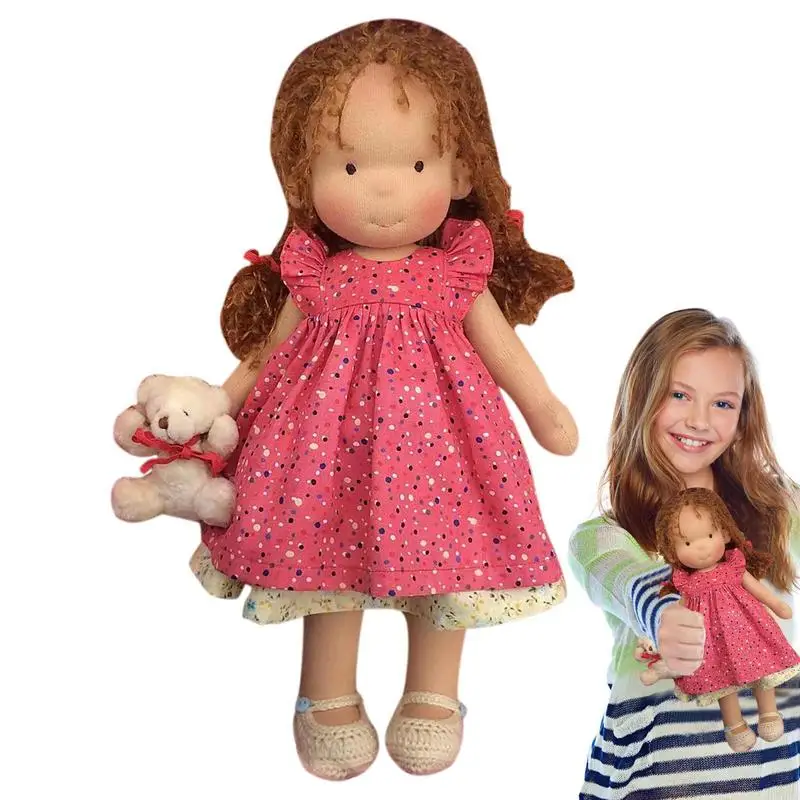 

Handmade Plush Doll Soft Plushie Baby Doll With Clothes Baby Girls Cute Doll Plush Figure Toys Rag Doll Ragdoll Plush Stuffed To