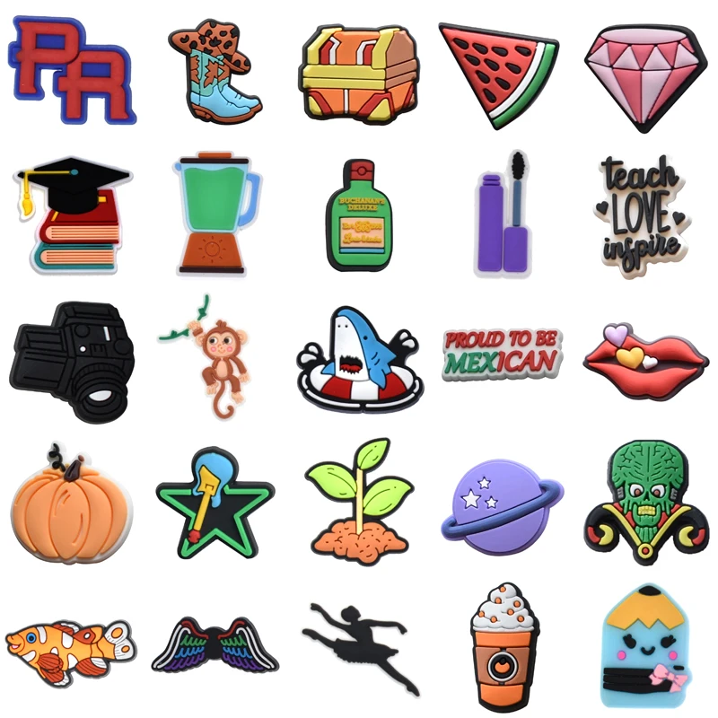 

Shoe Charms Women Charm Decorations for Crocs Men Set Jeans Boy Shoes Accessories Para Pins Wholesale Bulk Packs Kids Gifts Girl