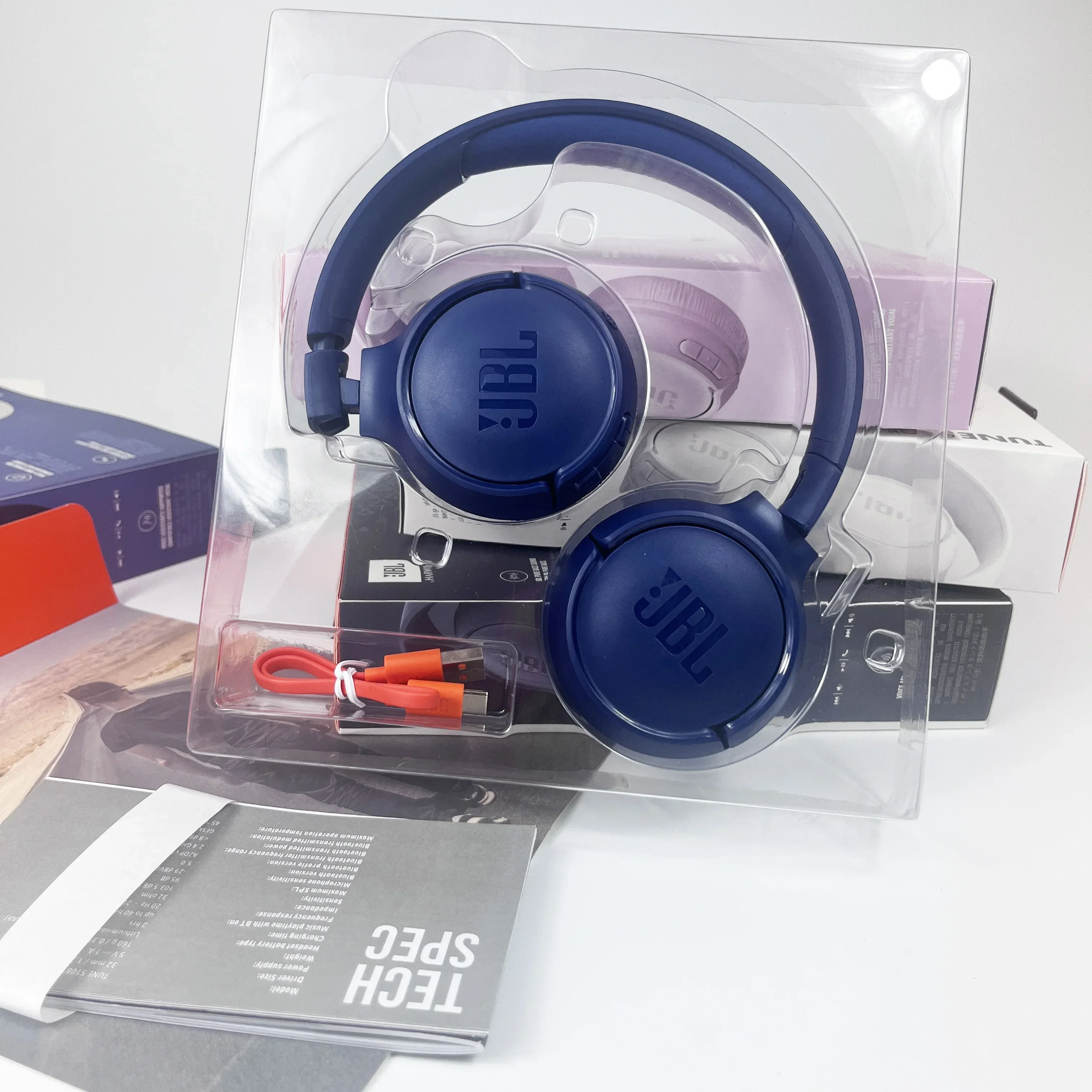 Фото 100% Оригинальные беспроводные Bluetooth наушники JBL TUNE 510BT, музыкальная спортивная Гарнитура для мальчиков и девочек, универсальные мобильные компьютеры №5