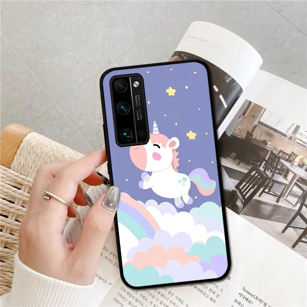 Чехол для телефона с рисунком единорога Huawei Honor 10 lite 9 20 7A pro 9X 30 50 60 70 plus