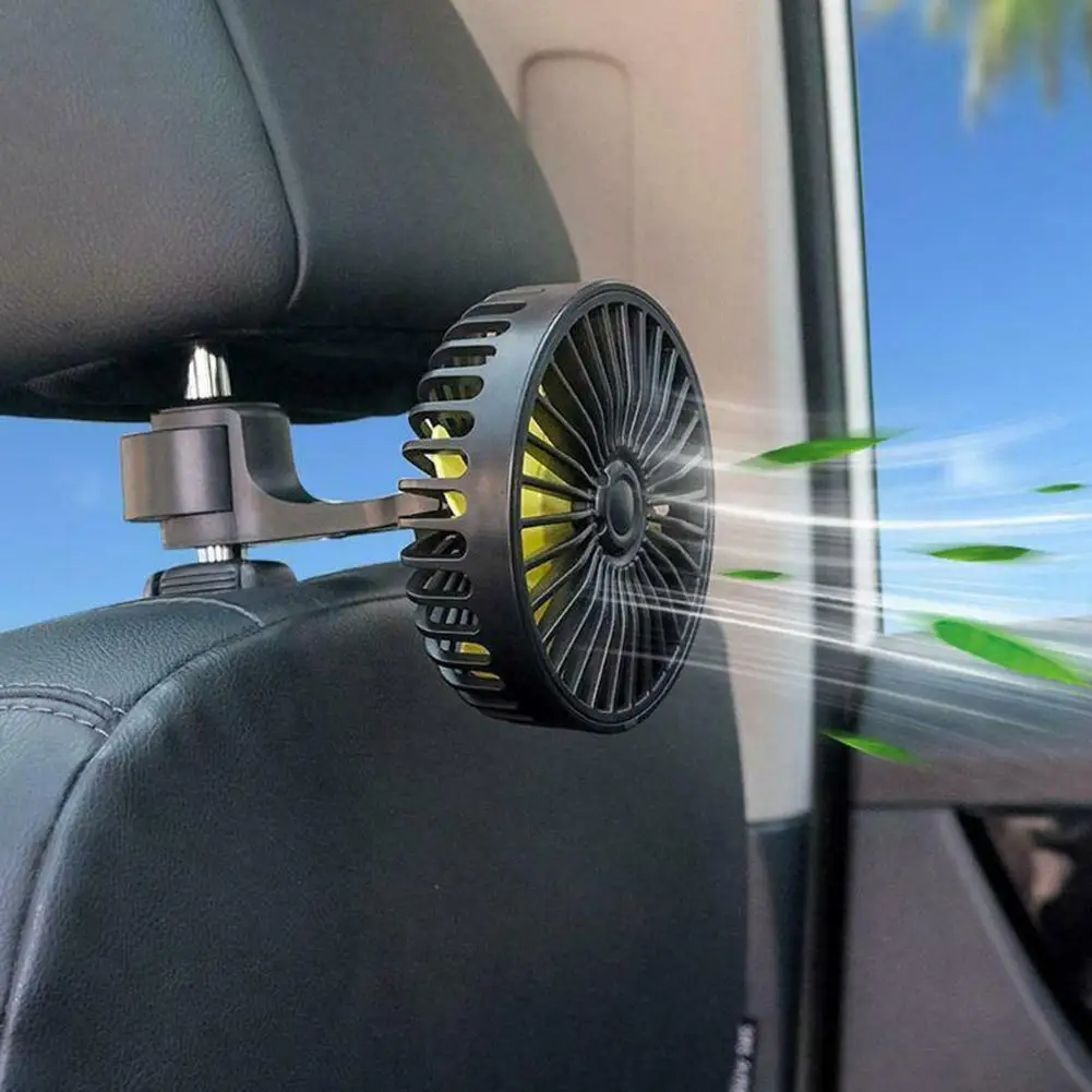 

Usb-вентилятор на подголовник автомобиля, 3-скоростной регулируемый, универсальный