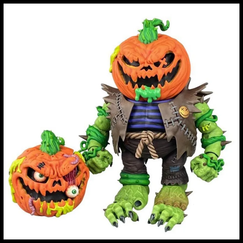 

In Stock Megalopolis Madballs Premium Dna 6 Inches Garbage Pumpkin Head Action Figure Model Desktop Decoration Kid Toy Periphery